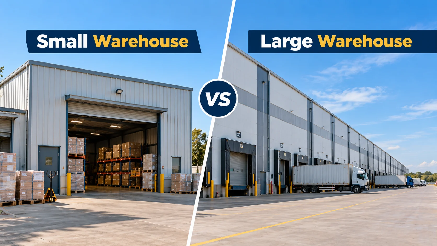 Small Warehouse vs Large Warehouse in Gurgaon