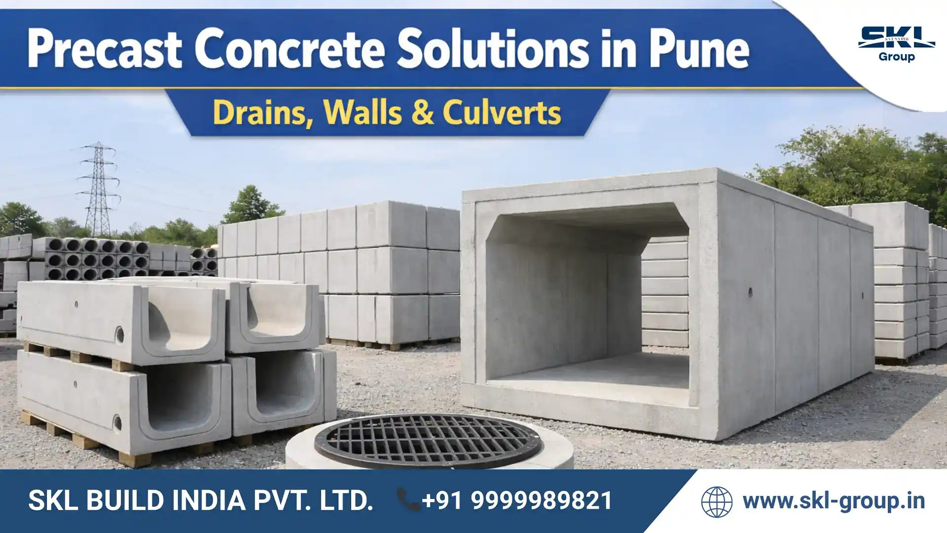 Precast Concrete Solutions in Pune | Drains, Walls & Culverts