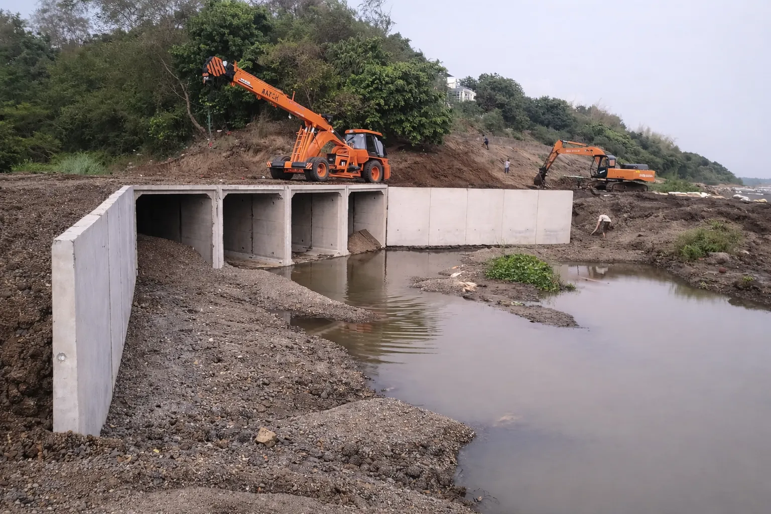Precast Box Culvert Installation